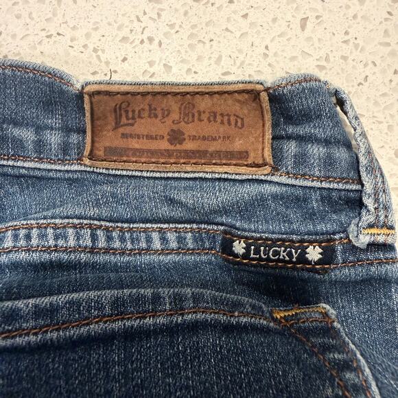 Lucky Brand Sofia Straight Jeans 6 28 Long Medium Wash Stretch Low Rise y2K - Picture 5 of 9